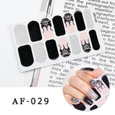 Wholesale Nail Wrap Shiny Nail Art Decor Sticker Full Cover Nail Polish Sticker Nail Strip Christmas Nail Sticker for Her
