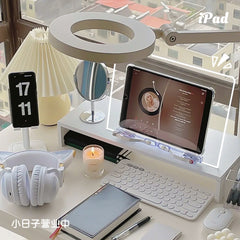 Acrylic Reading Rack Korean Ins Transparent Student Desktop Book Stand Ipad Bracket Reading Rack Ipad Tablet Bracket Bookend