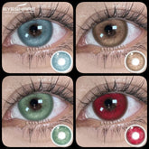 2Pcs Natural Color Contact Lenses for Eyes Korean Brown Lenses Beauty Fashion Gray Lense Blue Eye Lenses Pink Contacts