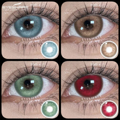 2Pcs Natural Color Contact Lenses for Eyes Korean Brown Lenses Beauty Fashion Gray Lense Blue Eye Lenses Pink Contacts
