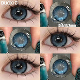 YICKYUE - 2pcs Color Contact Lenses With Myopia Diopter-0.00~ -8.00 Blue Nature Beauty Pupil Makeup Green Eye Free Shipping