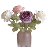 Artificial Flowers Retro Silk Rose Bouquet Hydrangea Peony Vintage Bride Holding Fake Flower Home Wedding Decoration Accessories