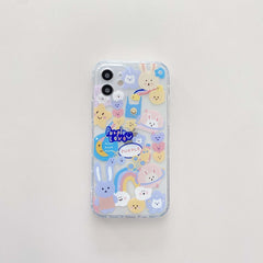 Zoo rabbit bear cartoon phone case for iphone 12 mini 11 pro max 7 8 plus xsmax xr x cute animal silicone cover capa shell