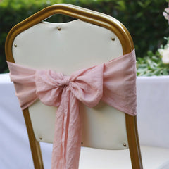 YICKYUE - 12PCS Wedding Chair Sashes Bow Knot Ribbon Tie Band for Party Hotel Event Banquet Birthday Graduations Engagements Chair Decor