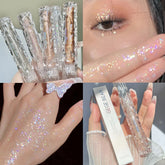 YICKYUE - New Liquid Eyeshadow Diamond Shimmer Pearlescent Glitter Eyeliner Waterproof Long Lasting Sequins Eye Shadow Sparkle Eye Makeup