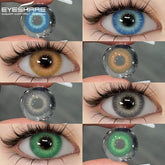 YICKYUE - 1Pair Colored Contact Lenses for Eyes Fast Delivery Brown Lenses Gray Pupils Lens Green Eye Lenses Blue Eye Lens Yearly