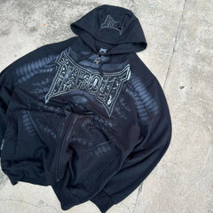 Hearujoy 90s Streetwear Woman Hoodie Goth Vintage Hoodies Y2K Grunge Graphic Long Sleeve Hooded Sweatshirt Harajuku Japanese Aesthetic Korean Korean