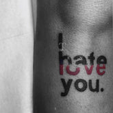 Waterproof Temporary Tattoo Stickers Letter Design Stickers For Men And Women Arm Leg Flash Fake Tattoo
