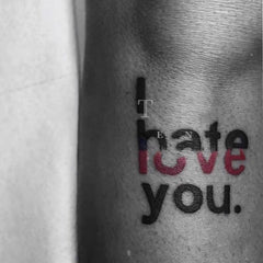 Waterproof Temporary Tattoo Stickers Letter Design Stickers For Men And Women Arm Leg Flash Fake Tattoo