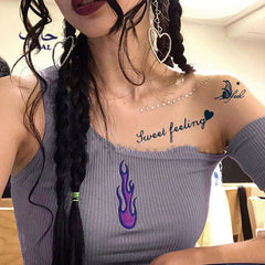 Herbal Plant Waterproof Temporary Tattoo Stickers Eagle Scorpion Juice Tattoo Semi-Permanent Tattoo Men Women Body Art Sticker
