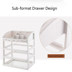 1/2/3 Layer Organizer For Cosmetics Jewelry Organizer Box Plastic Storage Container With Stickers Organizador Maquillaje
