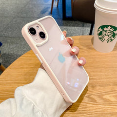 Luxury Candy Silicone Frame Shockproof Thin Case For iPhone 11 12 13 Pro Max Mini XR X XS 7 8 Plus SE 2020 Clear Hard Cover Capa
