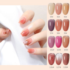 Jelly Gel 7.3ml Ice Nude Color Nail Gel Polish Pink Color Transparent Clear Nail Varnish Soak Off UV LED Tea Color Nail Polish