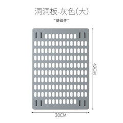 Yickyue Punch-Free Household Wire-Wrap Board Wall Dormitory Kitchen Bathroom Wall Shelf Shelf Wall Storage Hook Rack