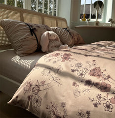 YICKYUE Romantic vintage pastoral flower bedding set,full queen king rustic 100s cotton home textile bed sheet pillow case quilt cover