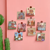 Japanese Cute Animal Teddy Candy Bear Wall Painting Home Decoration DIY Cartoon Bedroom Decoration Card Girl Wall Stickers 2021