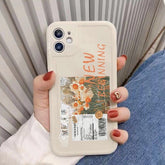 fashion cute flowers phone case for iphone 13 pro max 11 12 mini camera protect shockproof cover for iphone 7 plus 8 xr xs max x