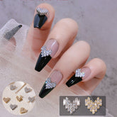 Love Diamond Heart-shaped Nail Rhinestone Decoration Nail Accessories 3d Nail Art Nail Styling Utensils Nail Jewelry 2022 New