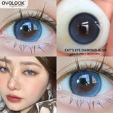 YICKYUE - 2pcs/pair Natural Colored Contact Lenses for Eyes Color Spectacle Lens for Myopia Beauty Pupil Comestic Color Lens Eyes