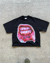 Hearujoy Y2k Streetwear Trendy Big Mouth Graphic Print Oversized T-Shirt Women's Fashion Round Neck Loose Versatile Casual Short Sleeve