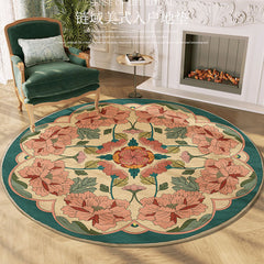 Yickyue Carpet for Living Room Retro Pastoral Floral Large Area Plush Rug Home Decoration IG Fluffy Cloakroom Bedroom Mat ковер Tapete