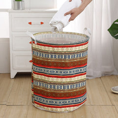 Bohemian Storage Bag Ethnic Large Folding Children's Dirty Laundry Basket Clothes Storage and Organization Wardrobe Organizer