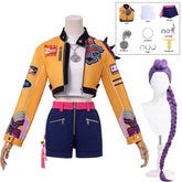 YICKYUE Rumi Cosplay Costume Wig Women Girls Halloween Carnival Comic-con Party Role Playing Outfits