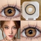YICKYUE Blue Colored Contact Lenses - Natural & Small Pupil Hazel Contacts, Yearly Lenses for Summer & Autumn Holiday, Parties