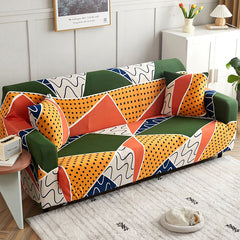 Geometric Spandex Anti-dust Sofa Cover Elastic Colorful Printing Tight Wrap Couch Cover for Living Room housse canape dangle
