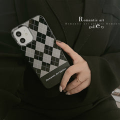 Romantic lattice soft silicone black shockproof cover for iphone 13 pro max 12 mini 7 8 plus xsmax x xr 11 promax phone case
