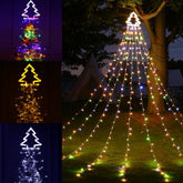 Outdoor Lawn Christmas Tree Led Lights String Christmas Decoration Hanging Lights Fairy Xmas String Lamps New Year Gifts Navidad