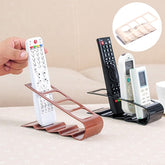 Desktop Bracket TV/DVD/VCR Remote Control Organizer 4 Grids Frame Storage Rack Mobile Phone Holder Stand Plastic Case Shelf