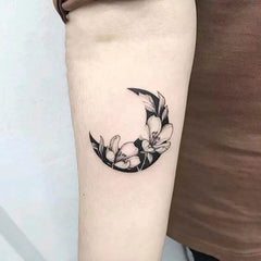Waterproof Temporary Tattoo Moon Body Art Fake Tattoo Flash Tatto Arm Leg Female Male