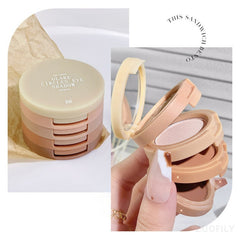 Yickyue Adorable 4-layer Bento Eyeshadow Palette 4 Colors Eye Shadow Palette Glitter Pearly Eyeshadow Eyes Make Up Cosmetics Maquiagem
