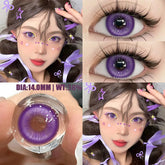 YICKYUE Cosplay Color Contact Lenses for Eyes Anime Purple Eyes Contacts Lenses Colorful Makeup Eyes Lenses Yearly 2pcs/pair