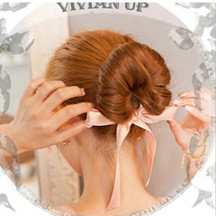 Women Hair Styling Tools Magic Sponge Foam Curler Hair Twist Maker Ribbon Bowknot Hair Bun Maker Fashion Girls Hairstyle