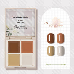 3/4 Color Solid Cream Gel Nail Polish Soak Off UV LED Semi-Permanent Canned Gel Painting Nail Art DIY Nail Kit Korea Manicure