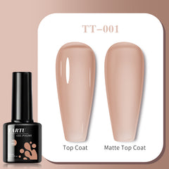 YICKYUE - Jelly Gel Nail Polish,Soak Off LED/UV, Nude Gel Polish Nails Art, vernis semi permanent for Home Salon Manicure Gift for Women