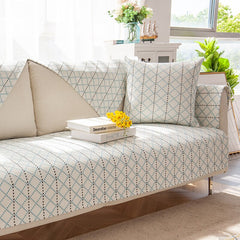 Four Seasons Universal Sofa Cover Cotton Linen Soft Sofa Cushion Protector Pet Mat Washable Couch Covers Slipcovers 1/2/3 Seat