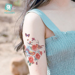 Waterproof Temporary Tattoo Decal Bird Arm Leg Tattoo Flash Fake Tattoo Body Art Sticker For Men Women