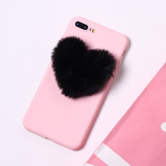3D Love hair ball phone case for iphone 12 pro max xs max xr x 7 8 plus mini 11 soft silicone cover capa conque
