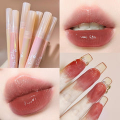 HOLD LIVE New Small Powder Stick Water Mist Lip Glaze Fine Flash Nude Makeup Matte Long Lasting Non-stick Cup Natural Lip Makeup