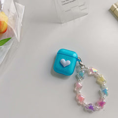 Love bracelet earphone case 3D cute lover couple cover silicone wireless bluetooth charging box for apple airpods pro 3 2 1 capa