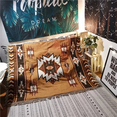Aggcual leopard spots Decorative Blanket Animal Pattern Sofa Blanket throw Ethnic Bedspread Picnic Camping mat RV decor