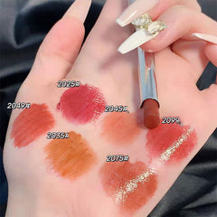 Yickyue Thin Tube Lipstick Matte Lip Gloss Cosmetics Lightweight Lip Glaze Long Lasting Lip Tint Waterproof 6 Colors