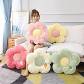 Plush Flower Mat Stuffed Lifelike Flower Shape Baby Kids Home Playmat Stuffed Soft Plant Flower Throw Pillow Cushion Home Decor