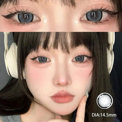 YICKYUE - Myopia Color Contact Lenses For Eyes with Multicontact Natural Pupils Korean Grey Lenses 1 Pair(2Pcs) Fast Shipping
