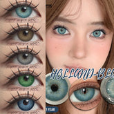 Blue Colored Contact Lenses Cute Eyes Contacts Beauty pupils Korean lenses Eye Enlarge Coloured Contact Lens softlenses
