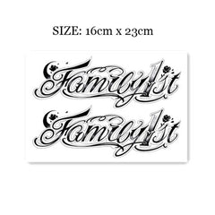 Waterproof Temporary Tattoo Stickers English Alphabet Tattoo Flash Tattoo Arm Female