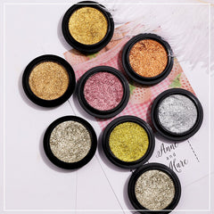 Yickyue Nail Mirror Glitter Powder Metallic Colorful Shine Chrome Glitter Rose Gold Dust Nail Art UV Gel Polish for Manicure Design